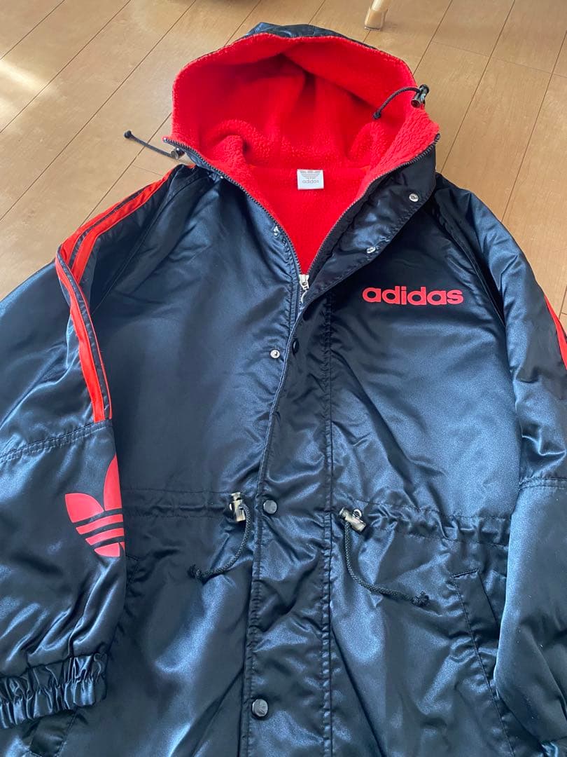 アディダス ベンチコート デサント社 ヴィンテージ 90's 美品 MLサイズ