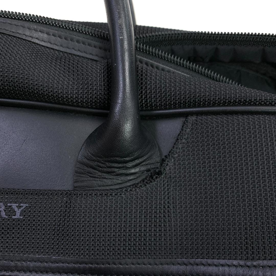 バーバリーゴルフ 2way ボストンバッグ ブラック ロゴ 大容量