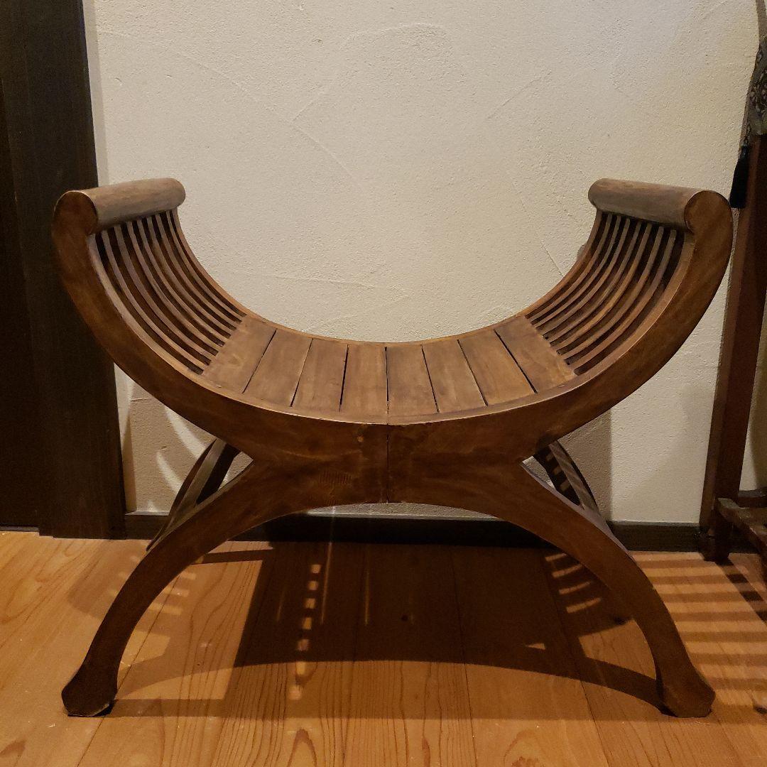 アジアン家具　カルティニチェア　スツール 受注生産品 カルティニチェア ダークブラウン スツール 椅子 チェア