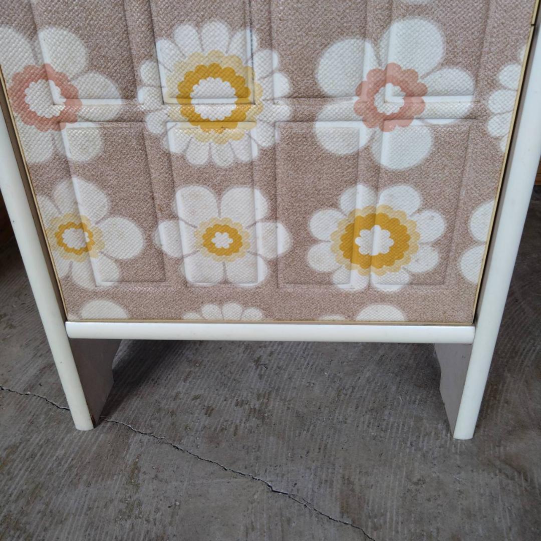 電話台 昭和レトロ レトロポップ 花柄 収納 - メルカリ