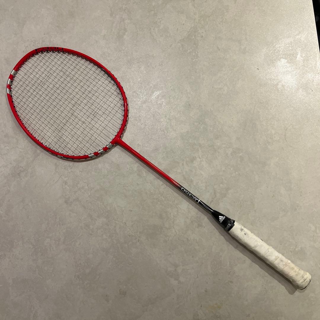 Adidas P350 バドミントンラケット レッド - メルカリ