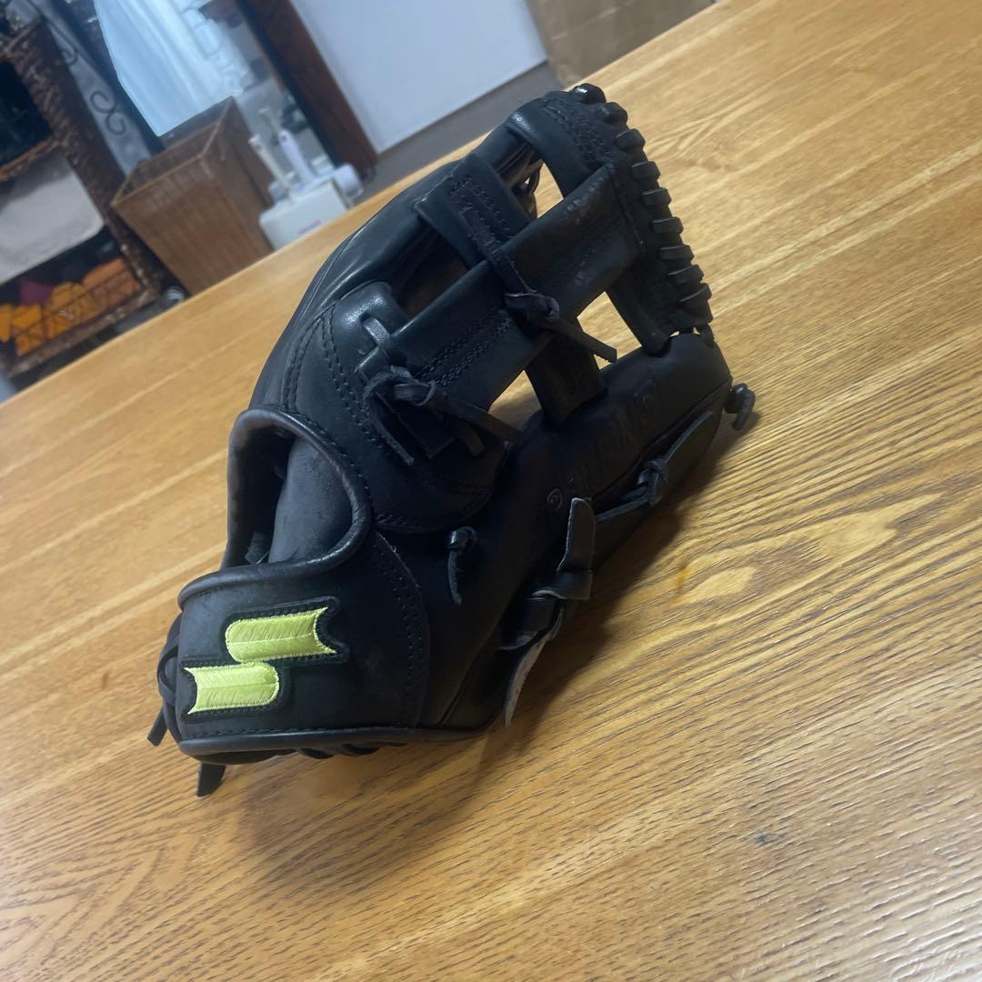 軟式外野用グローブ、皮硬いから硬式でもいける、堅良、値下げ可 久保田スラッガー 軟式 グローブ 軟式グローブ グラブ 外野用 外野手用