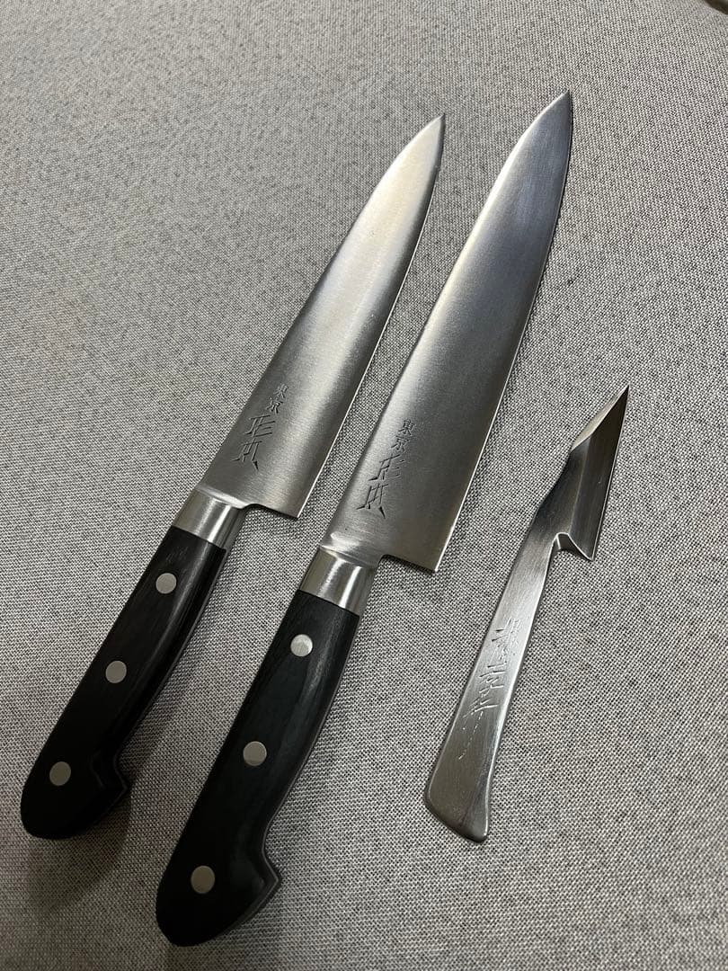 杉本SHM牛刀2本と界孝行1本白鋼製Sugimoto shm - メルカリ