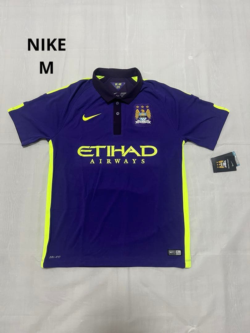 ウェア NIKE 2014 Manchester City uniform M MANCHESTER CITY AUTHENTIC 2014/15 HOME JERSEY NIKE SOCCER EPL USED