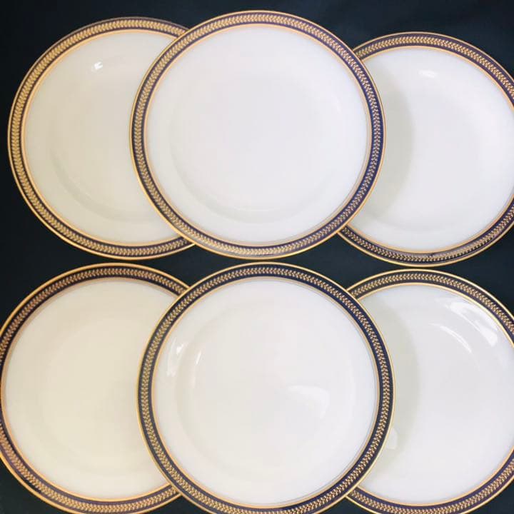 大倉陶園　ゴールドウィング　瑠璃　20cm  ６枚セット ゴールドウィング（瑠璃） カップ＆ソーサー