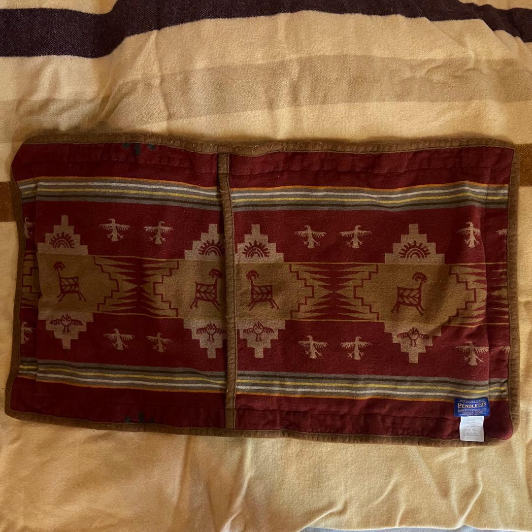 Pendleton ウール クッションカバー2枚組 Vintage Pendleton リメイク パッチワーク ウールクッションカバー