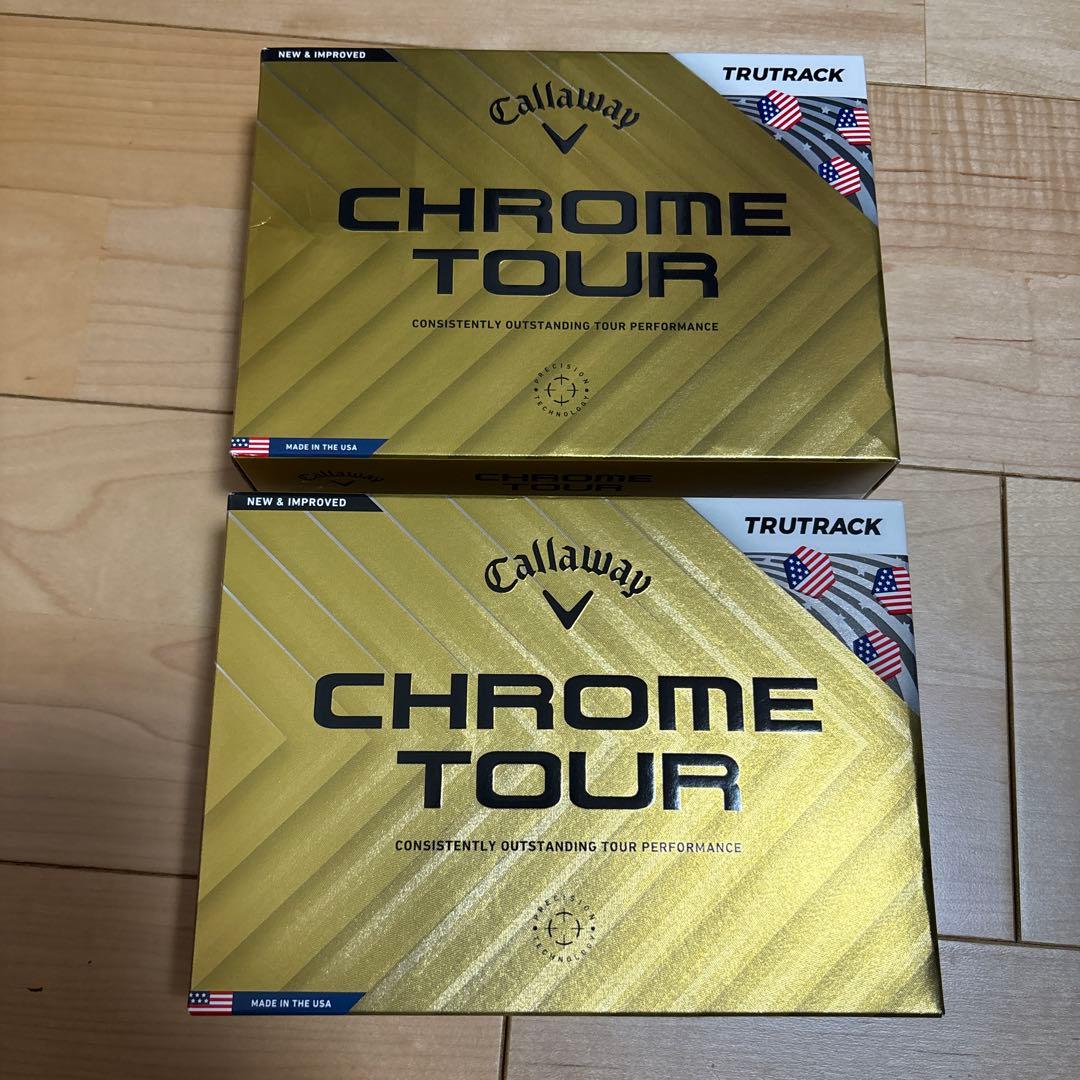 キャロウェイクロムツアー　ゴルフボール キャロウェイ CHROME TOUR（クロムツアー）ボール＜2024年＞の試打