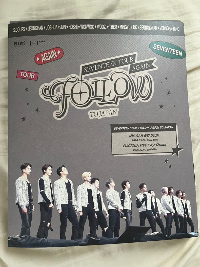 SEVENTEEN セブチ　Follow again 日産スタジアム　DVD SEVENTEEN TOUR 'FOLLOW' AGAIN TO JAPAN」DVD＆Blu-ray発売決定