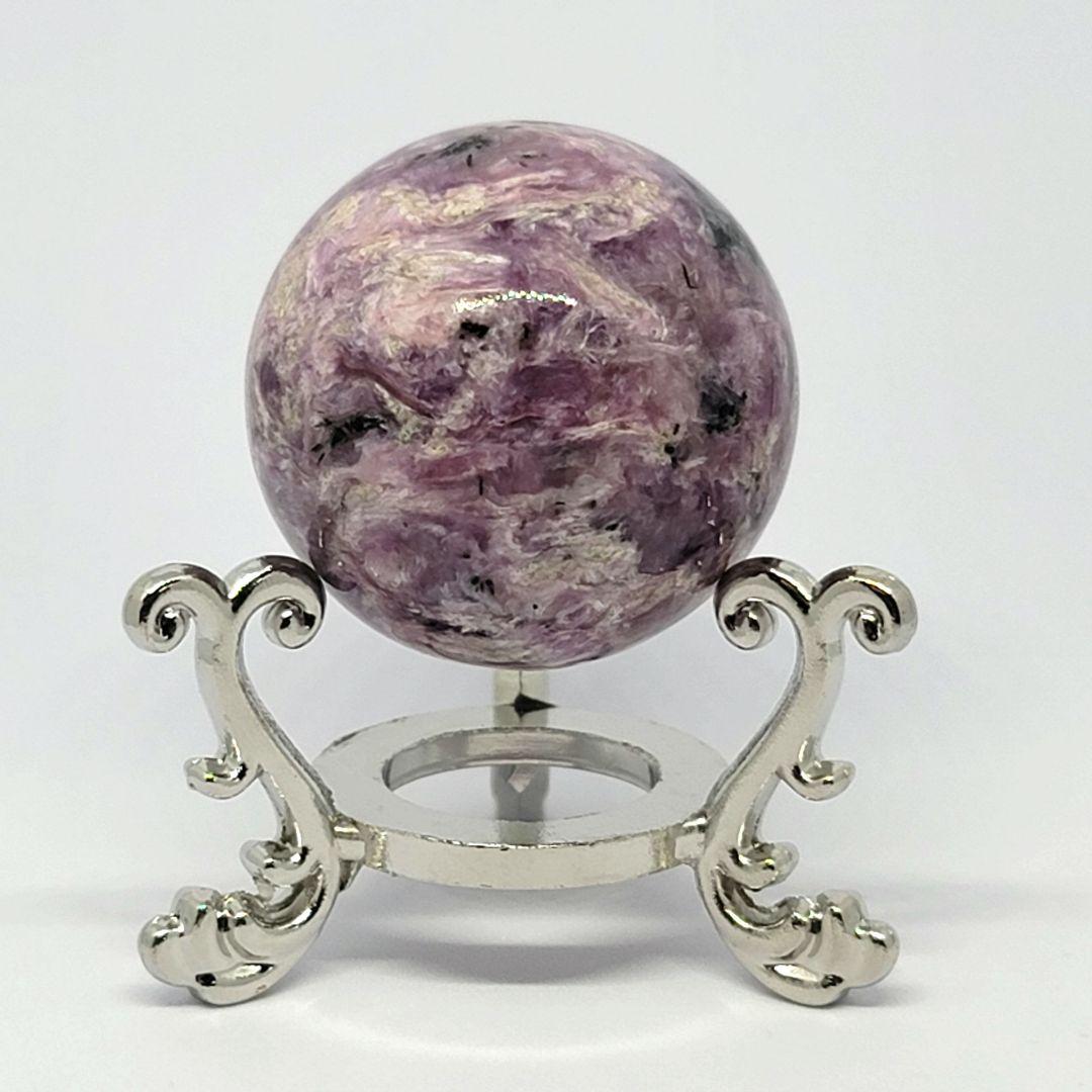 ☆天然石☆チャロアイト スフィア　ピンクパープル　丸玉 ピンクチャロアイト丸玉（スフィア、球体石） - 埼玉県吉川市の天然石