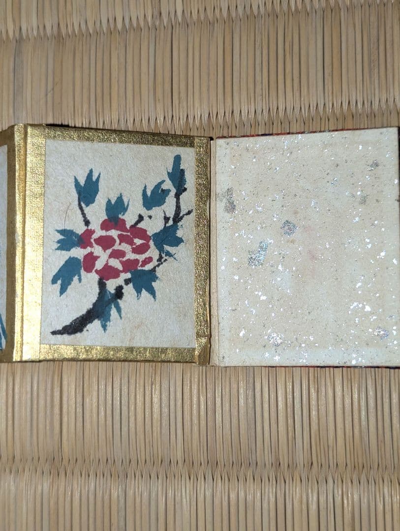 稀少！古い雛道具 花の絵の折り本