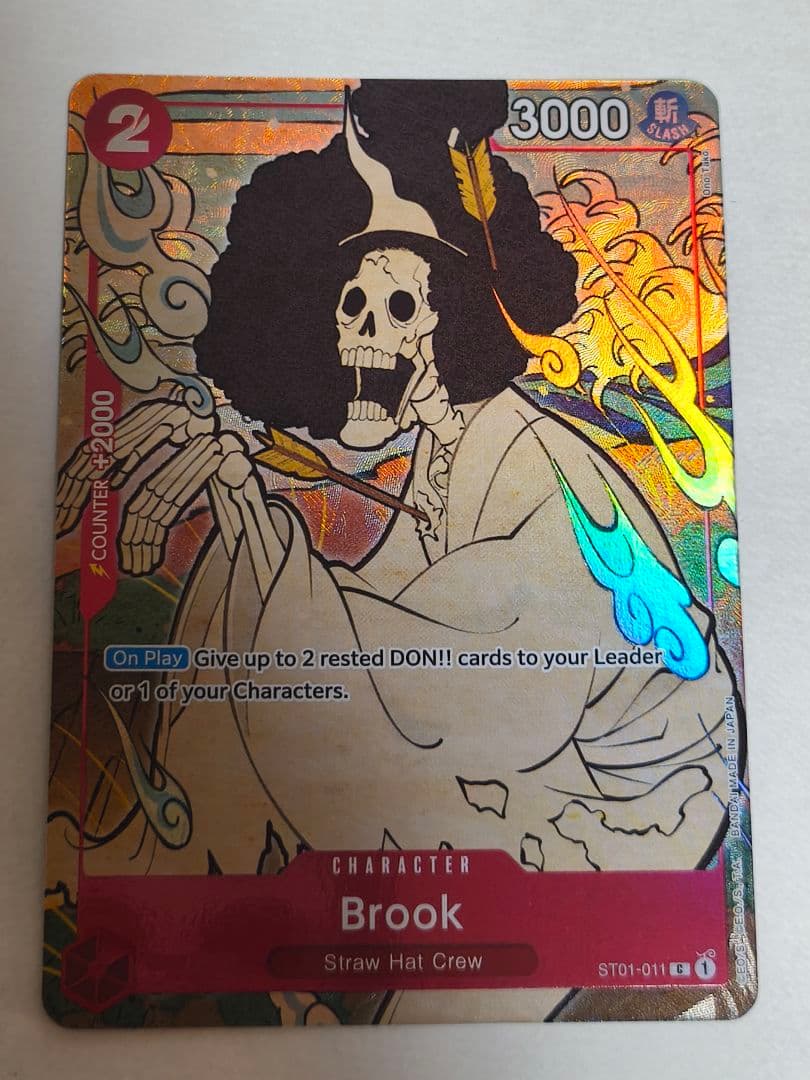 ワンピースカード　1stAnniversary　英語版　ブルック　プロモ ブルック Brook ST01-011 C 1st anniversary English Version 「英語版