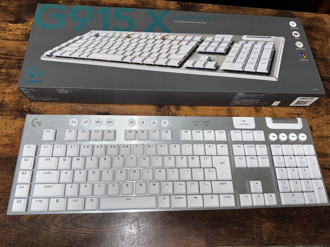 G915 X ワイヤレスメカニカルキーボード ロジクール G915 X LIGHTSPEED 薄型ワイヤレスゲーミングキーボード