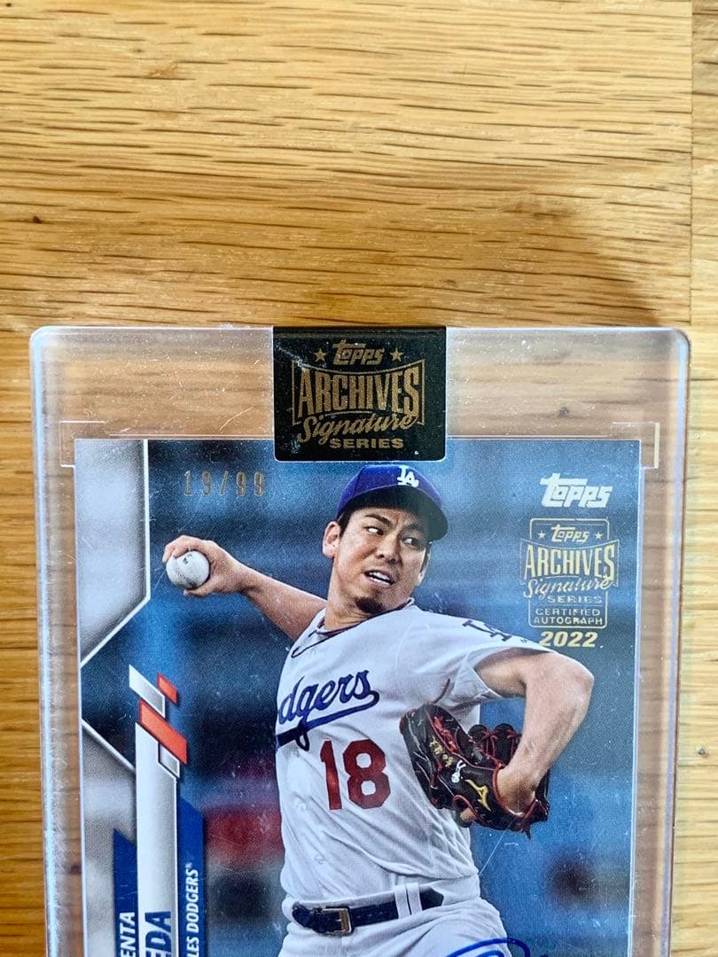 MLB LAドジャース 前田健太 auto 19/99 直筆サイン入りカード - メルカリ