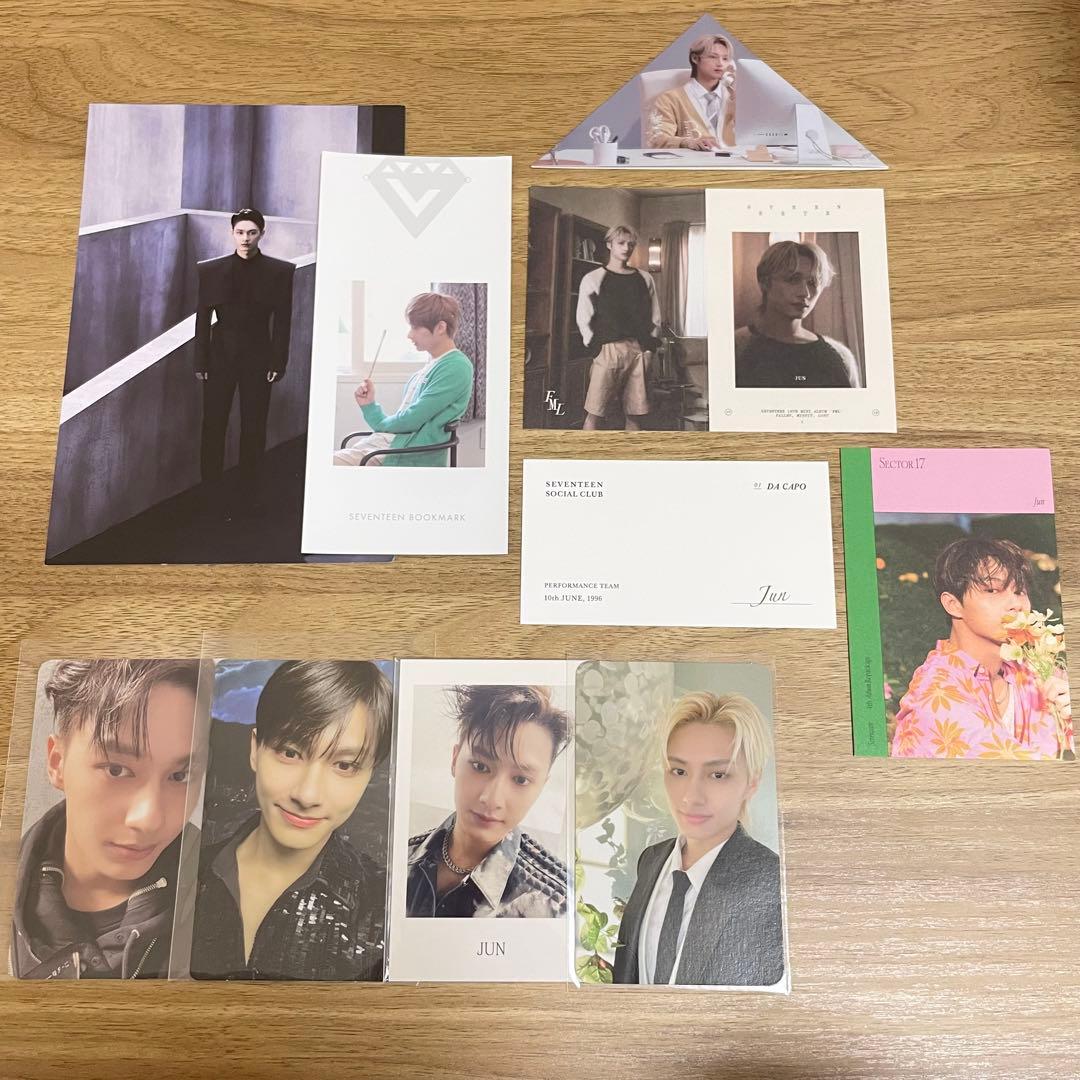SEVENTEEN ジュン ポストカード ステッカー トレカ まとめ売り - メルカリ