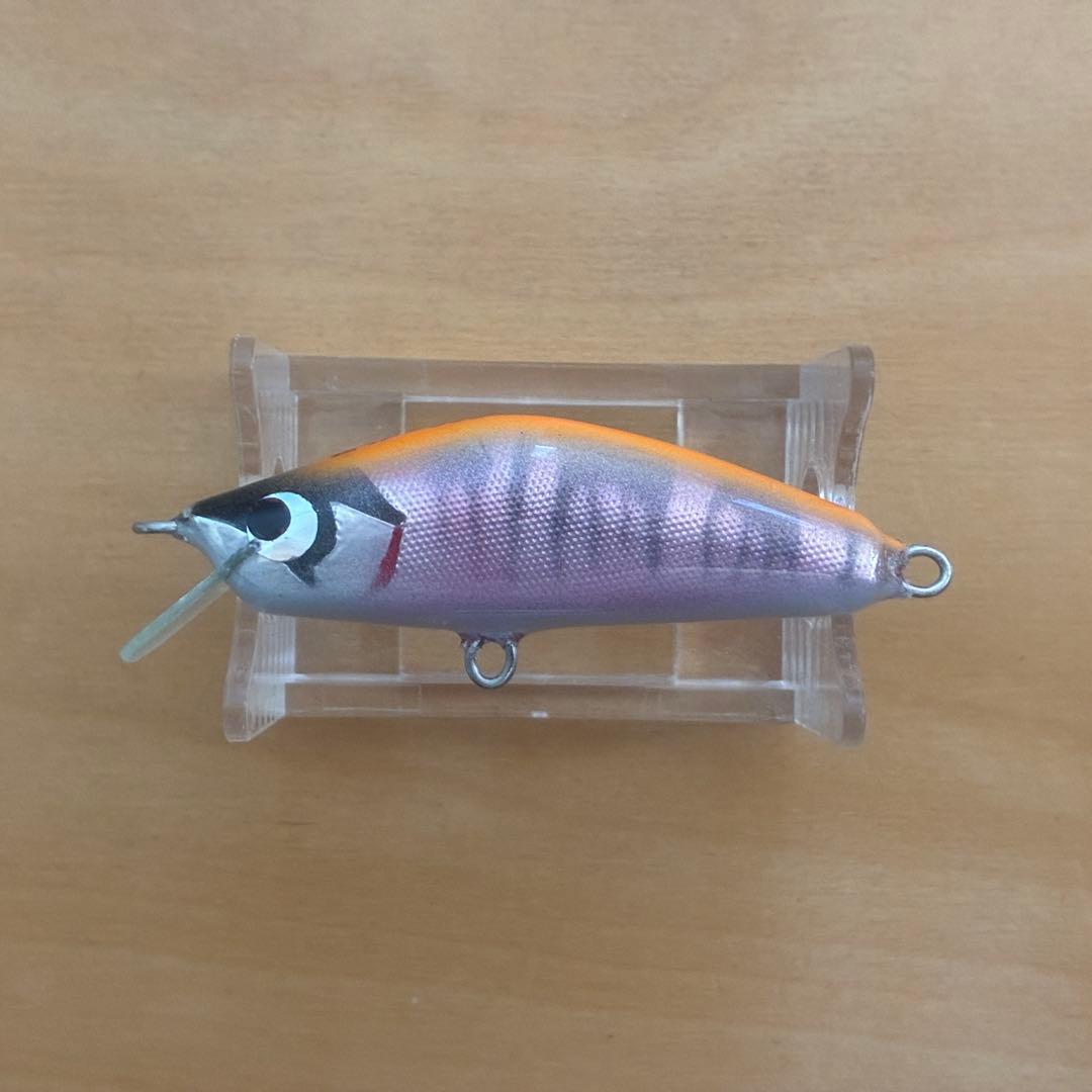 渓流用ハンドメイドミノー狂喜ミノー50Sオレンジバックオイカワ