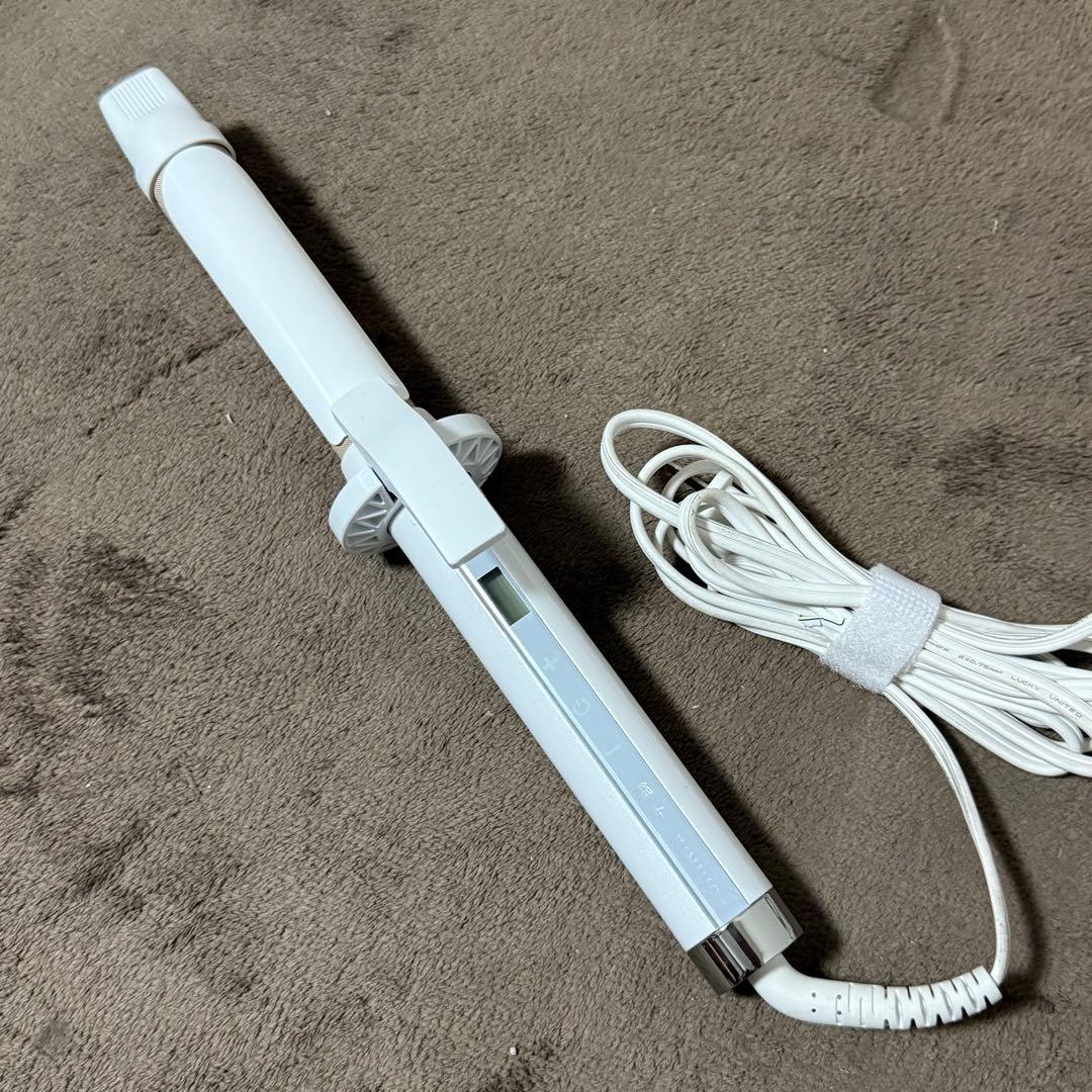 絹女　カールヘアアイロン　パールホワイトKC028 KINUJO（絹女） ヘアアイロン カール 32mm 28mm 痛まない キヌージョ