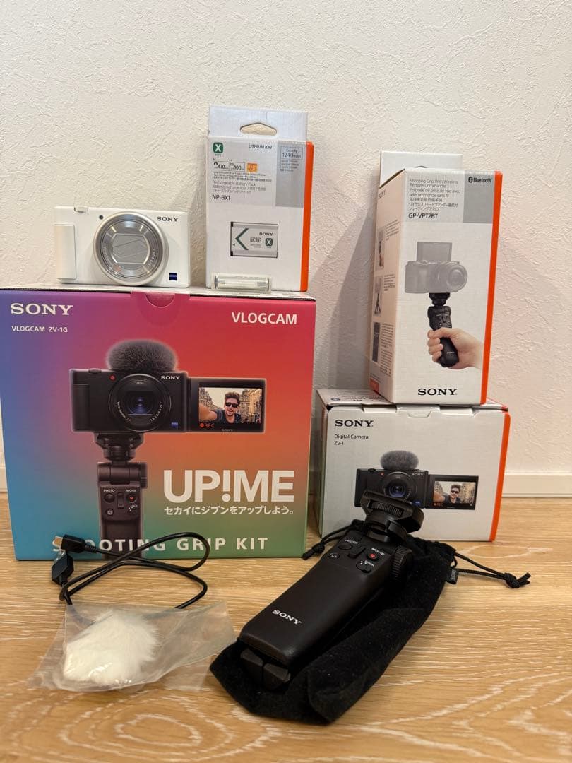 SONY VLOGCAM ZV-1 ホワイト シューティンググリップキット VLOGCAM ZV-1G シューティンググリップキット ホワイト SONY｜ソニー