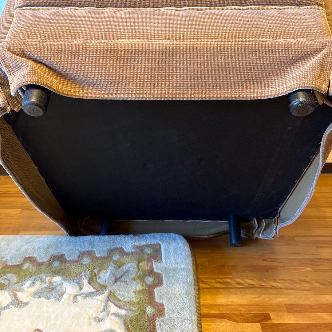 ①美品！昭和レトロ マルニ木工1人掛けソファ ビンテージ オールド