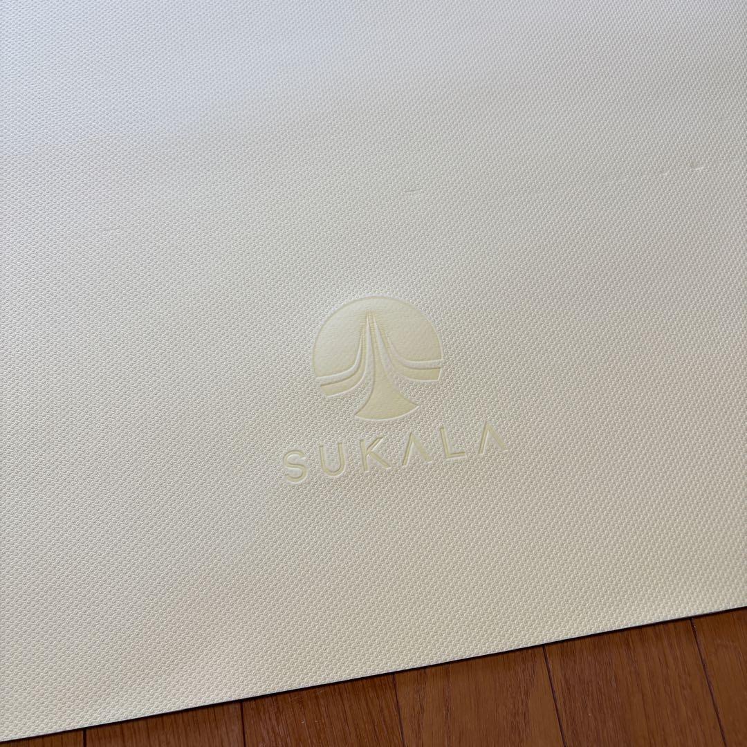 SUKALA リバーシブルヨガマット4mm レモンライム×アクア ケース付