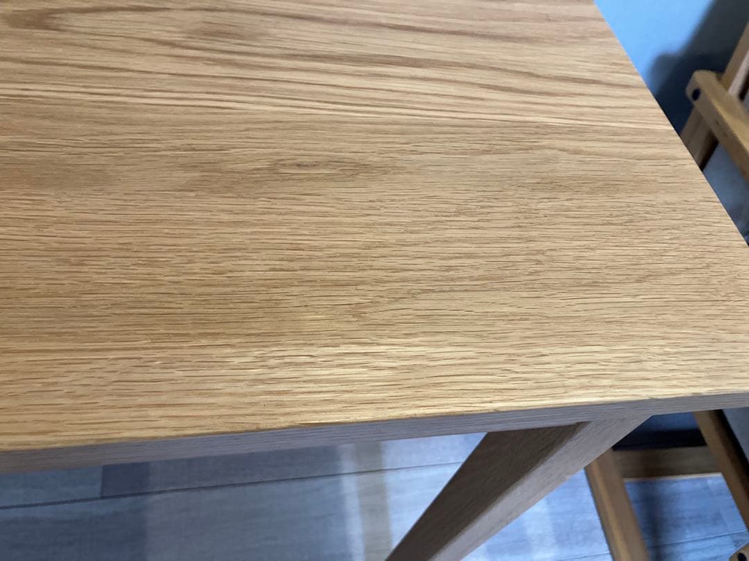 廃盤】無印良品 木製デスク・オーク材（幅110cm）たのメル便送料込