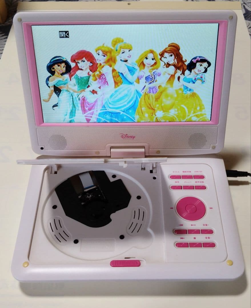 ディズニーポータブルDVDプレーヤー ジャンク品 - メルカリ