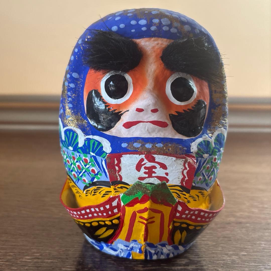 希少品】松川だるま 宝船 仙台張子 こだわり工芸品 5寸サイズ - メルカリ