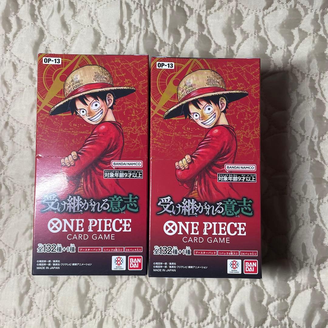 ワンピースカードゲーム 受け継がれる意思2ボックス テープ付き - メルカリ
