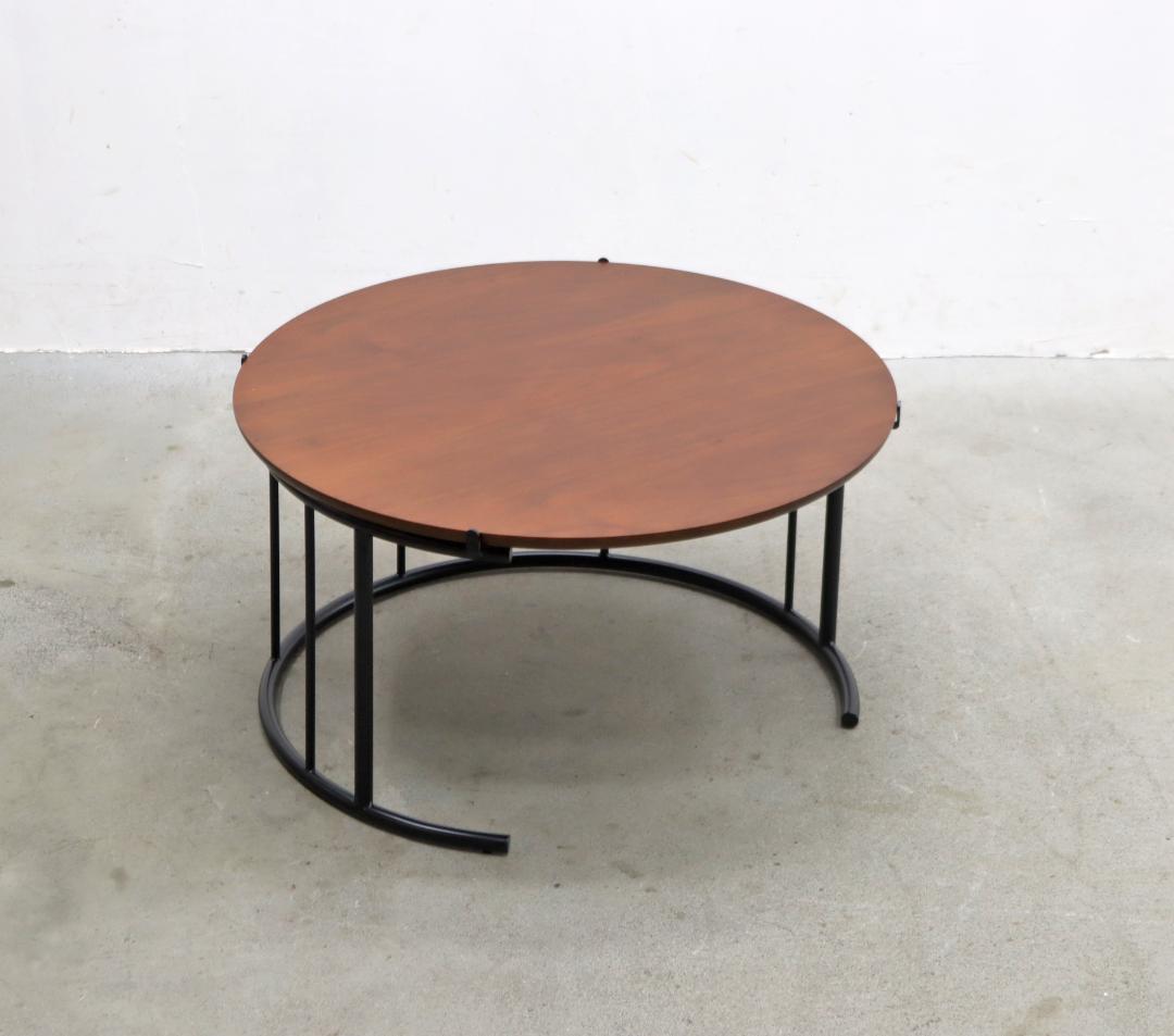 HUKLA フクラ ウォールナット ラウンド センターテーブル TMRC 円型 フクラ / HUKLA TMRB リビングテーブル MHサイズ 展示品 中古 ロー