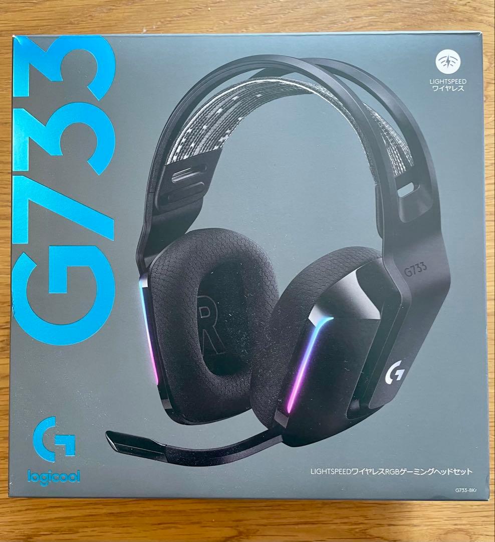 【未使用に近い◎】ロジクール G733 ゲーミングヘッドセット　ワイヤレス ロジクールG 【新製品】Logicool G ゲーミングヘッドセット LIGHTSPEED