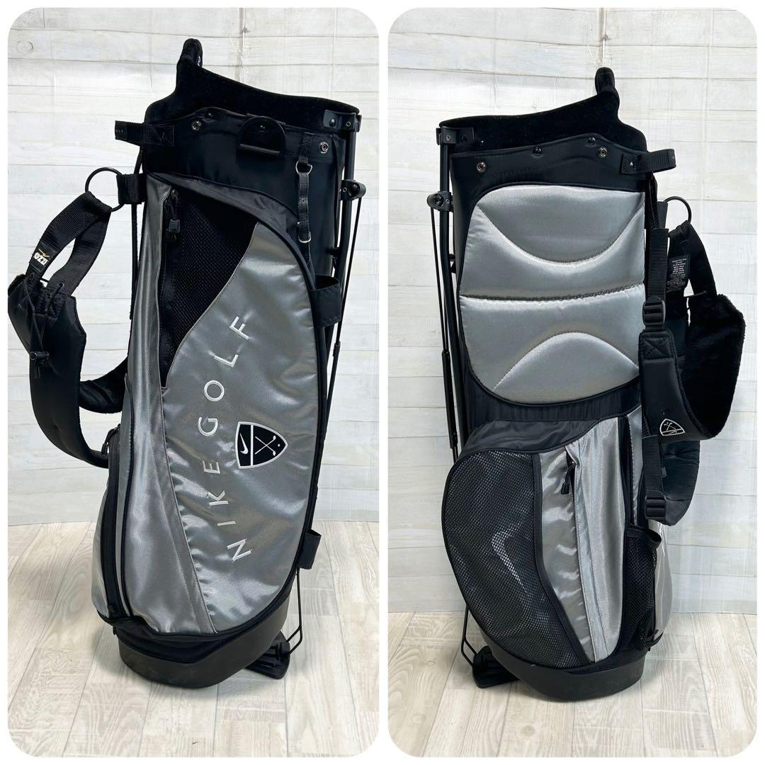 NIKI GOLF スタンド式キャディバッグ グレー【5分割口】