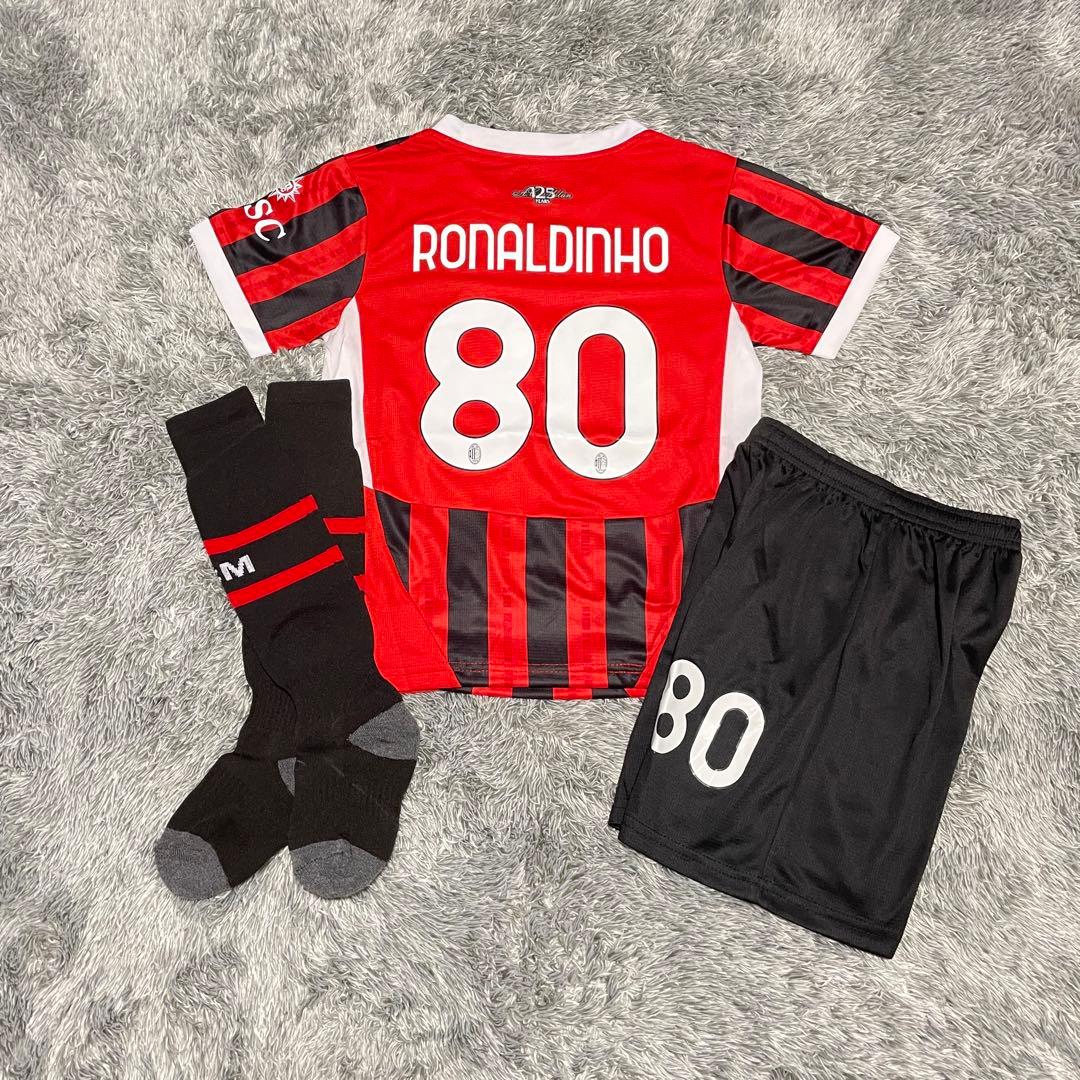 ☆子供150☆ ロナウジーニョ ACミラン サッカーユニフォーム 新品