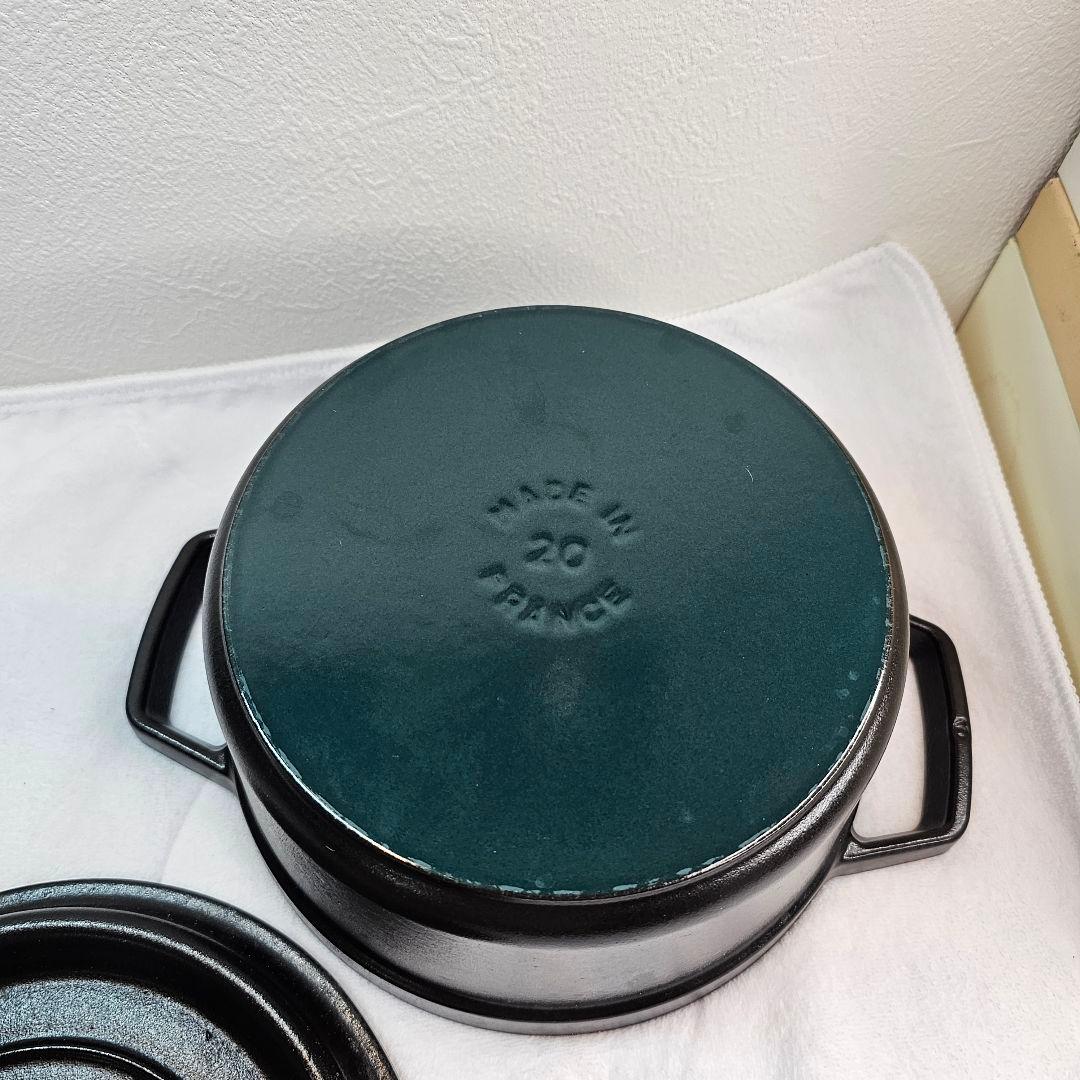 STAUB ストウブ 鋳鉄製 両手鍋 20cm 黒 STAUB 20cm cosaga.com