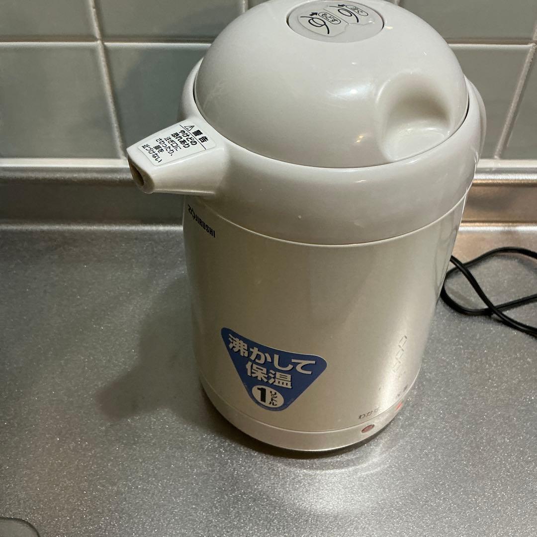 象印 電気ポット 1.0L CH-CE10-WG ホワイトグレー