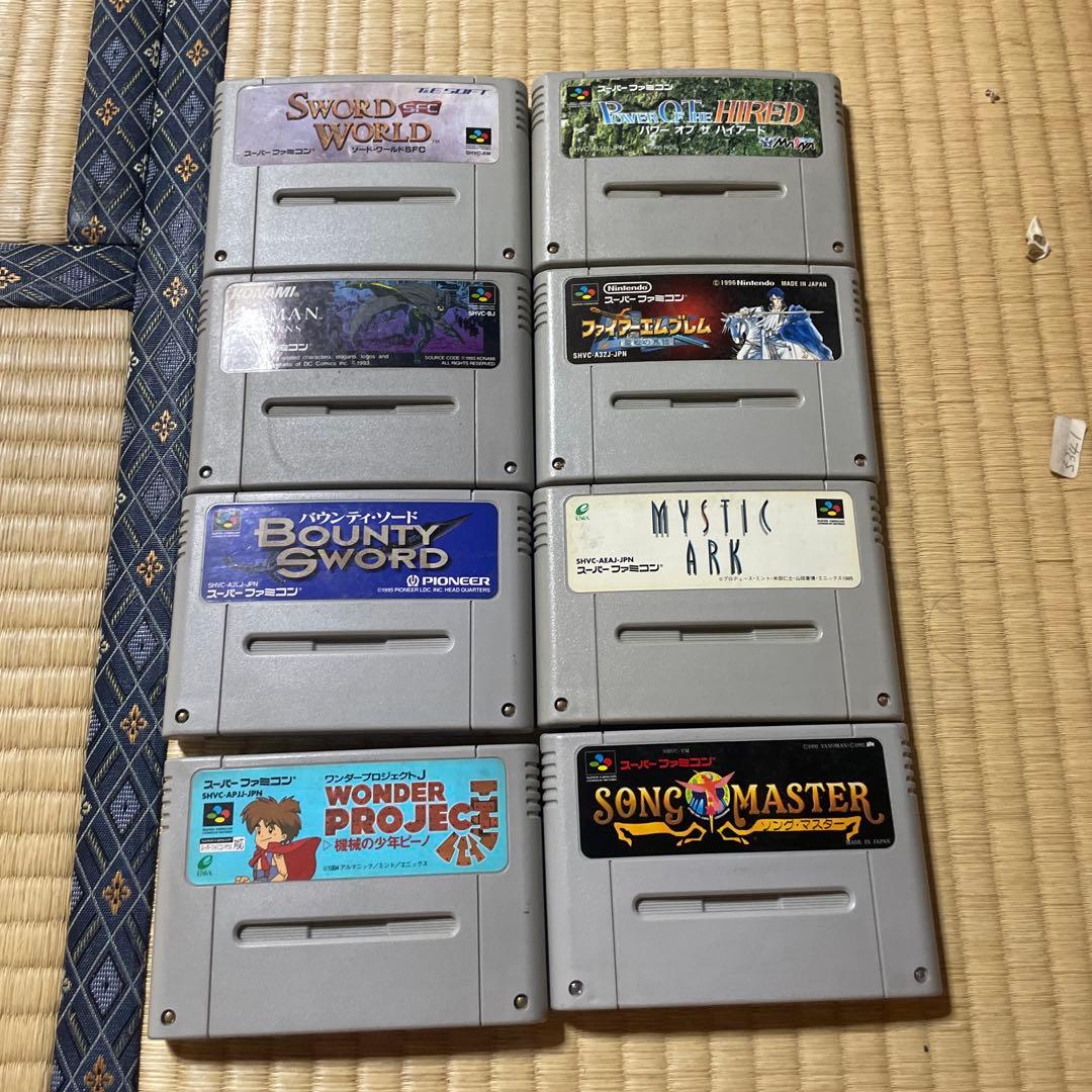 スーパーファミコンソフト8本 説明書二つ付き - メルカリ