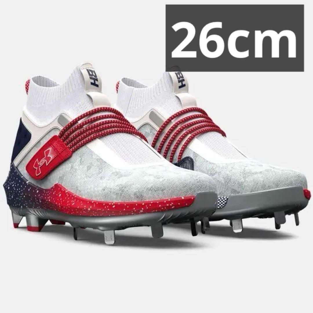 アンダーアーマー ベースボールスパイク 野球 金具 ハーパー8 ホワイト レッド 楽天市場】【アンダーアーマー 金具スパイク】 野球 スパイク Under
