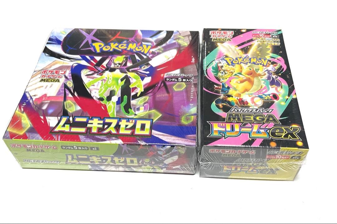 新品】ポケモンカード ムニキスゼロ メガドリームex 各1boxシュリンク