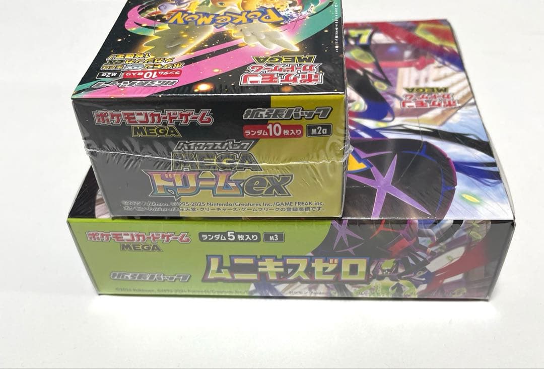 新品】ポケモンカード ムニキスゼロ メガドリームex 各1boxシュリンク