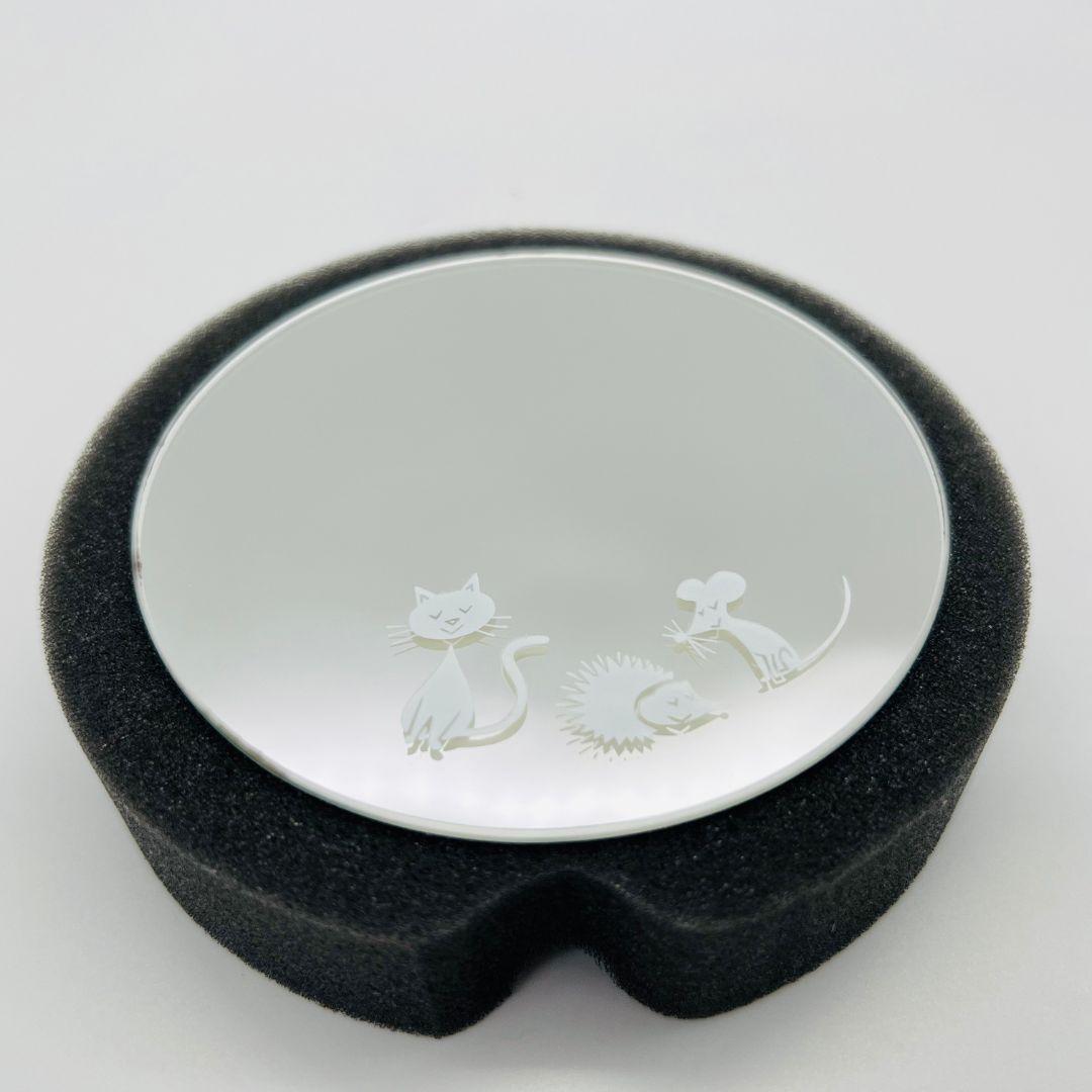 スワロフスキー ネコ ネズミ ハリネズミ セット 置物 クリア ガラス