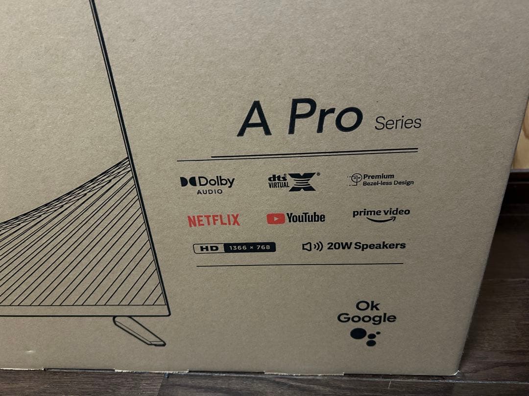 Xiaomi A-PROseries 32インチ　ネットテレビ Xiaomi TV A Pro 32 Specs