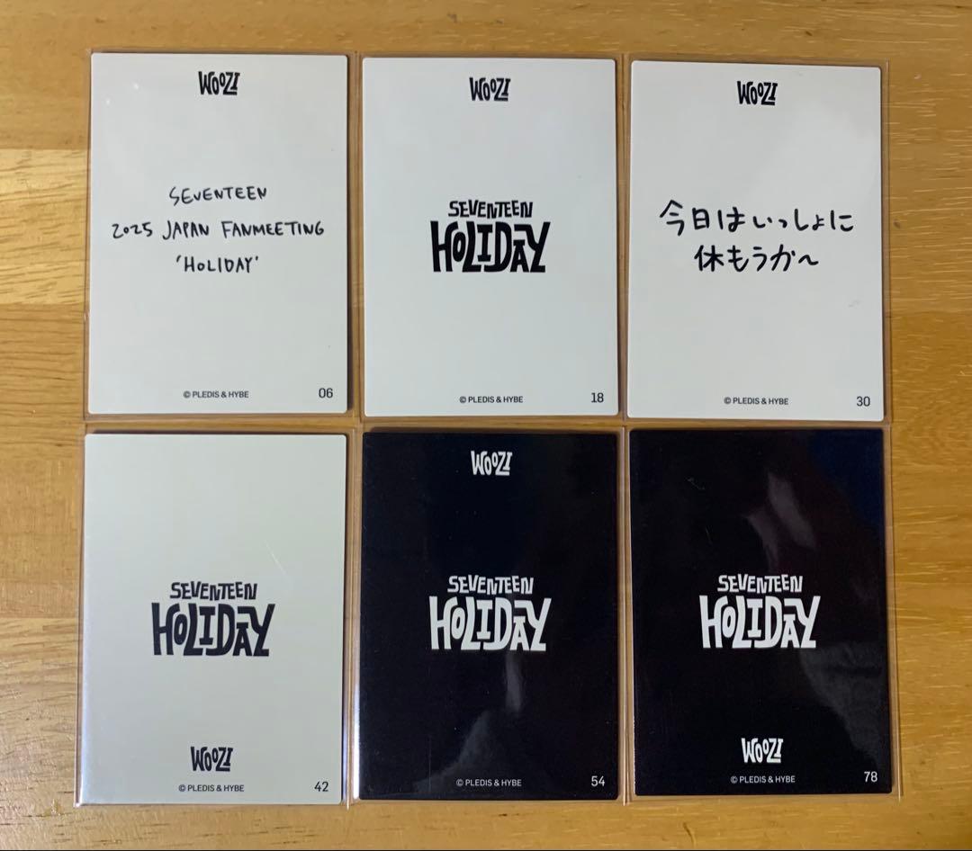 SEVENTEEN セブチ ウジ HOLIDAY トレカ 6枚セット - メルカリ