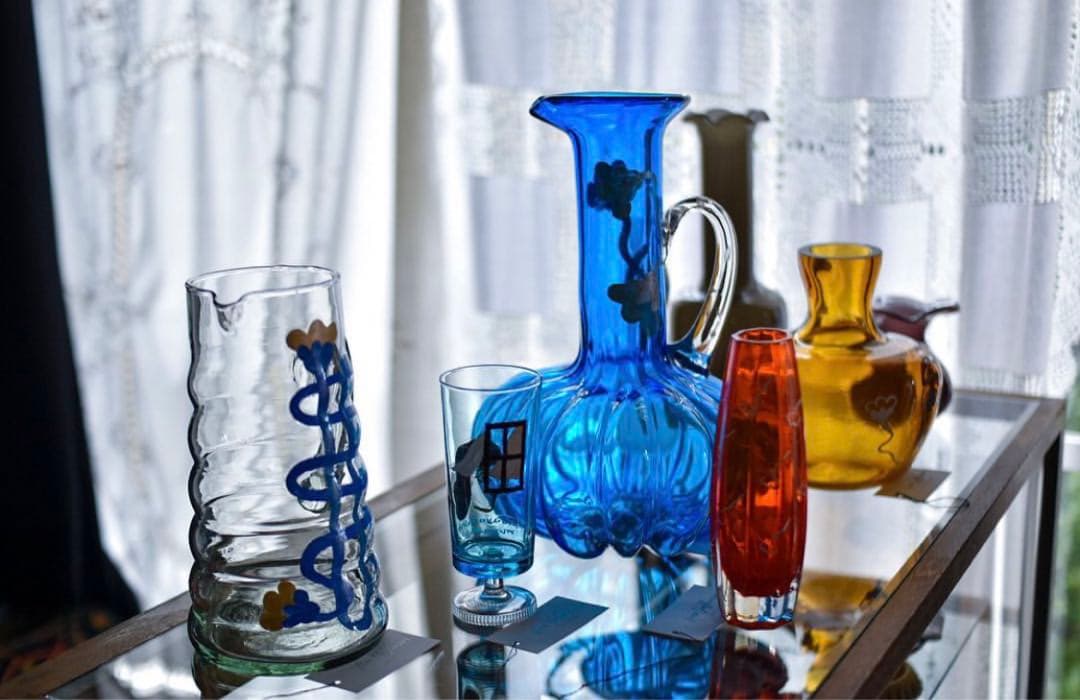 エイカヨシナリ 中村桃子 ヴィンテージ フラワーベース フェルメール