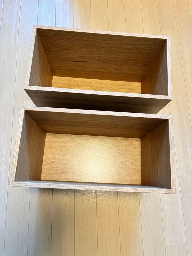 無印良品　スタッキングチェスト　ハーフオープン2点 MUJI 無印良品「スタッキングチェスト・ハーフシリーズ」 | パパと片づけ