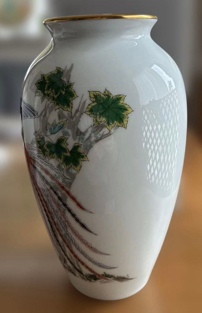 鳳凰絵花瓶 深川製磁 宇佐神宮奉幣祭記念品【未使用】箱付き - メルカリ