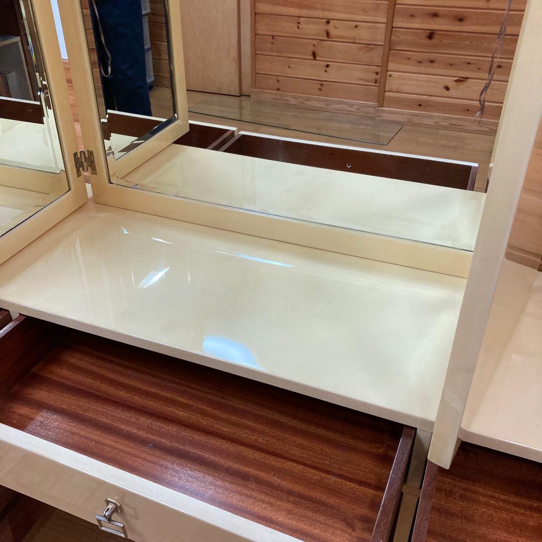 アルド トゥーラ ALDO TURA 山羊革 ドレッサー 三面鏡 - メルカリ