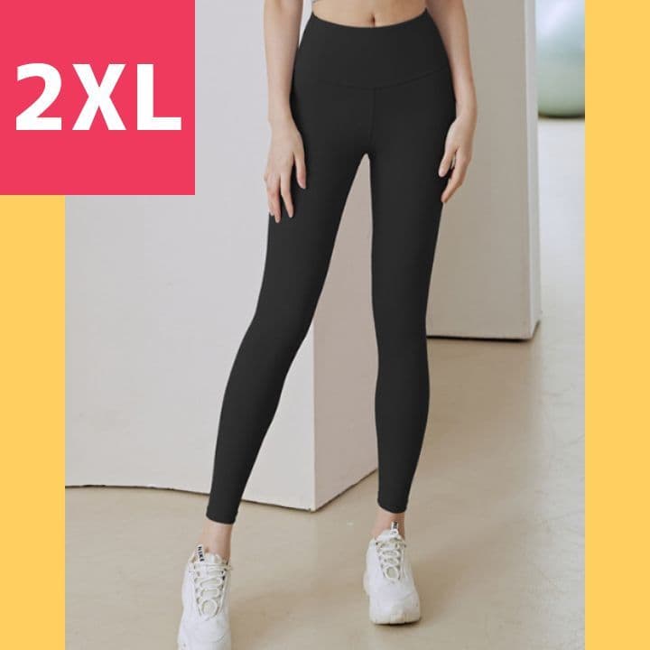 ヨガパンツ レギンス ハイウエスト 2XL ストレッチ トレーニングウェア