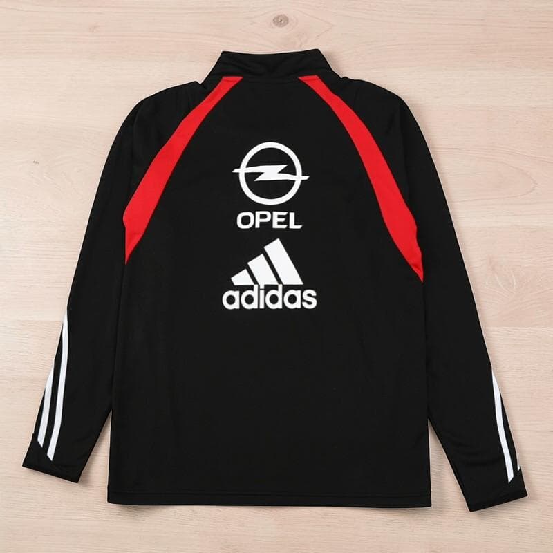 0304 ACミラン ハーフジップ トレーニングトップ 長袖 ブラック M