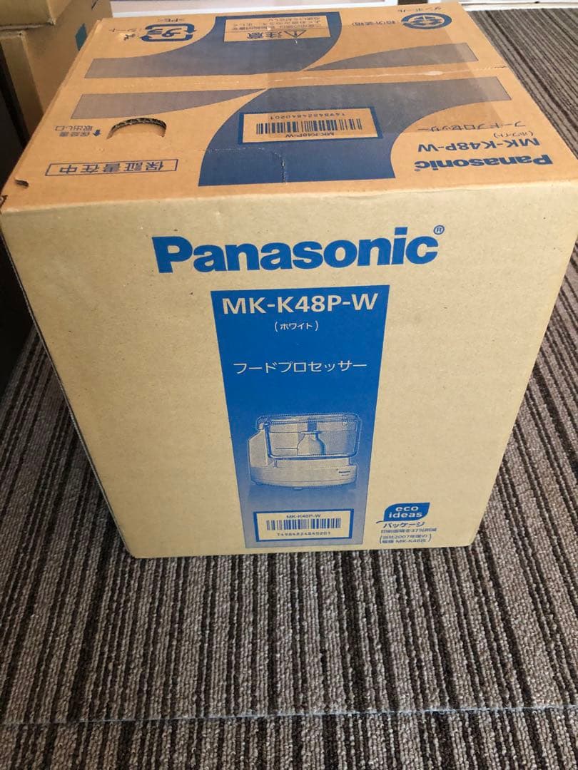 未開封　新品Panasonic フードプロセッサー MK-K48P-W Amazon.co.jp: パナソニック フードプロセッサー きざむ する 混ぜる