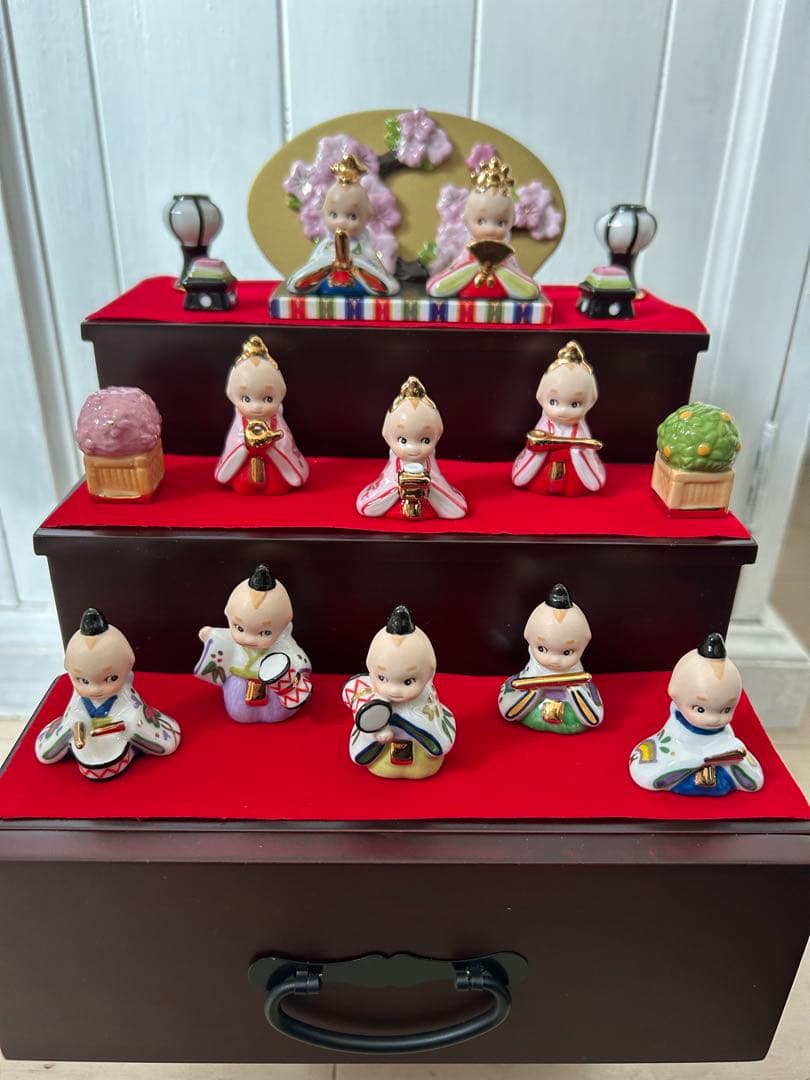 キューピー お雛様3段かざり ローズオニール 加藤工芸 - メルカリ