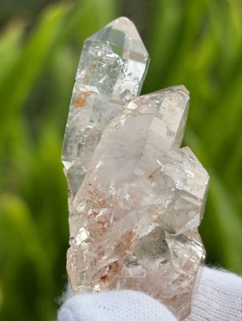 ❤️レア❗️ 透明感拔群 紫•骸骨水晶 エレスチャルクォーツ
