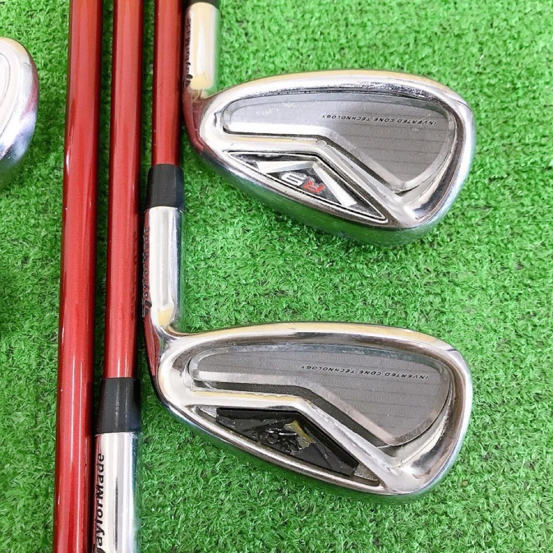 チ35☆テーラーメイド R9 豪華9本アイアンセット S Motore60メンズ